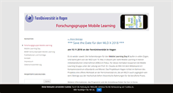 Desktop Screenshot of mlearning.fernuni-hagen.de